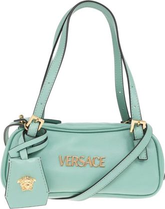 Versace Borsa a spalla Versace Tag mini in pelle - Verde