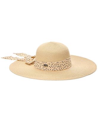 Surell Accessories Bow Straw Sun Hat