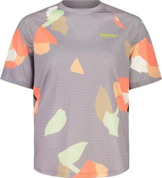 Maloja Womens B&uuml;schelsch&ouml;nm Running T Shirt In Smoky Purple Grid Field