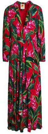 Farm Rio DREAM GARDEN RED MAXI DRESS