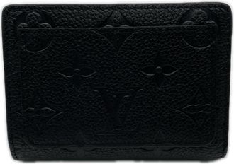 Louis Vuitton Monogram Empreinte Black Noir Leather Wallet (Bi-Fold) (Pre-Owned)