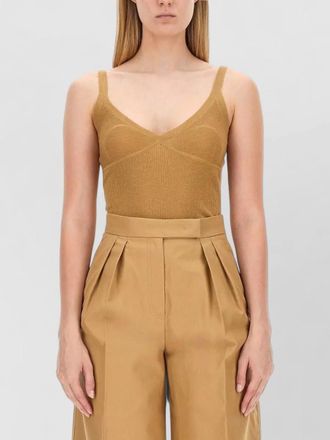 Max Mara knitwear gallura sleeveless v neckline design