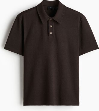 H&M Poloshirt in Regular Fit - Brown