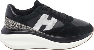 Hogan black h714 sneakers