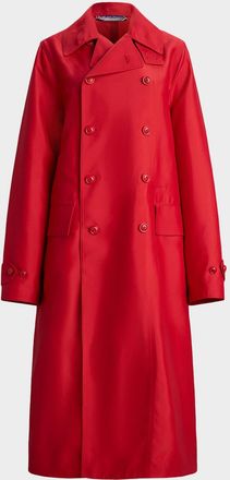 Ralph Lauren Collection Raquel Silk-Blend Trench Coat