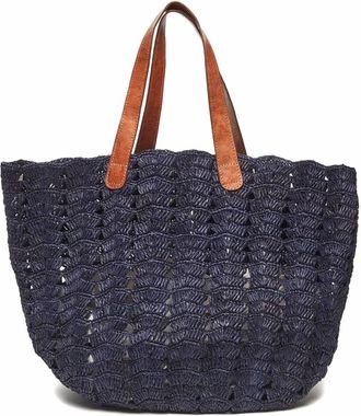 Mar Y Sol Womens Paros Tote Bag In Navy