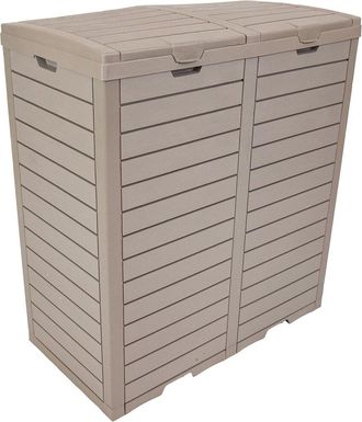 Sunnydaze Outdoor 78-Gallon Double Trash Can