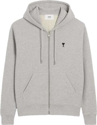 Ami Zip-Up Hoodie Grey HSW765-730-0951