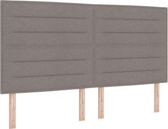 vidaXL Headboard Lines Design Taupe 180 cm Fabric vidaXL