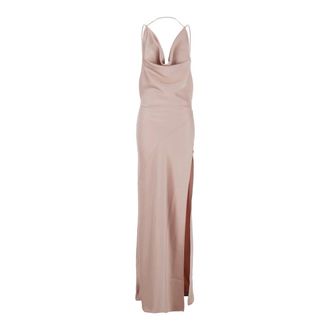 Andamane Kleedjes, Dames, Roze, M, Polyester, Vera Maxi Jurk