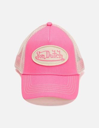 Von Dutch Staple Trucker Cotton Pink Caps