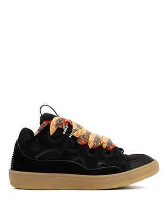 Lanvin Leather Curb Sneakers