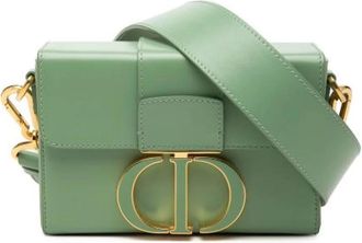 Dior Pre-owned 30 Montaigne Flap Bag - Dames - Vintage Schoudertas - Groen - ONE Size - Leer - Vintage