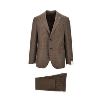 Lubiam Houndstooth single-breasted suit Man 50
