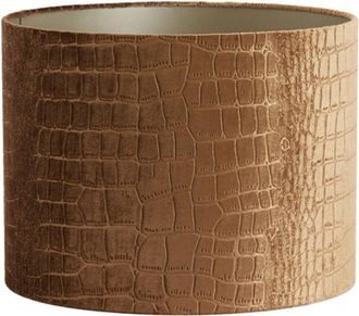 Light & Living Pantalla de lámpara - Praya - marrón - textil - - Light&living