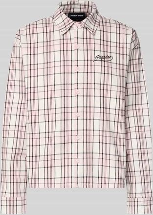 Pegador Oversized Freizeithemd mit Label-Stitching Modell Soglio in Pink, Gr&ouml;&szlig;e XXL