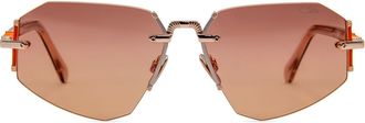 Cazal 9509 004 Womens Sunglasses Gold Size 57