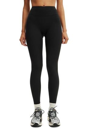Cotton On Womens Active Ultra Soft Contour Full Length Tight in Black at Nordstrom, Size X-Small