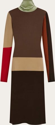 Ferragamo Women Block color dress Beige