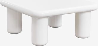 Sklum Mesa Auxiliar Cuadrada 80x80 Cm En Mdf Riverton Sklum