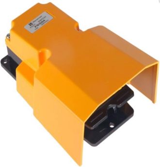 OEM Interruptor De Pedal 200x100 De Aluminio Negro (1no/1nc) 15a Fs504