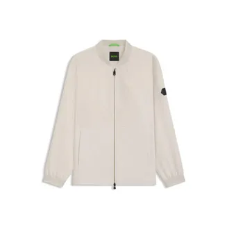 BOSS Water-repellent bomber jacket with Double B monogram jacquard
