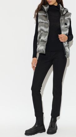Moncler Puffer Vest Fluidite, Womens, Silver