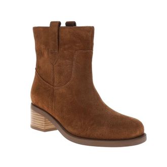 Seychelles Cozy Boots WomensB Brown Suede Block Heel Ankle Bootie ZOGG3273