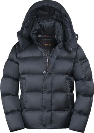 Moorer Piumino Nadir con cappuccio - Blu