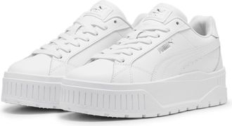 Puma Sneaker PUMA KARMEN II L, Damen, Gr. 40,5, puma wei&szlig;, puma wei&szlig;, puma silber, Leder, Schuhe Sneaker