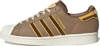 adidas Superstar Shoes Brown White Yellow IG3003
