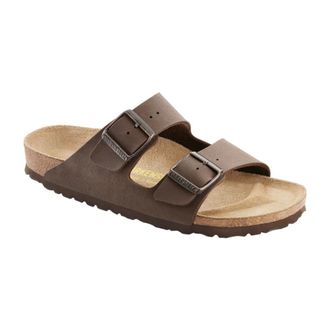 Birkenstock Sliders, male, Brown, 10 UK, Arizona Sandals 2 Buckles