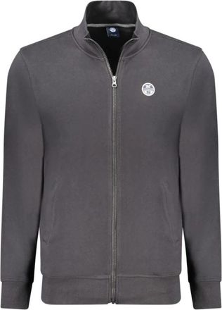 North Sails Sweatshirt met lange mouwen - Heren - Vesten met rits - Zwart - 2XL - Katoen - Hoodies & sweatvesten