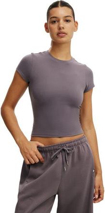 Cotton On Womens Active Ultra Soft Fitted Tshirt in Violet Grey at Nordstrom, Size X-Small