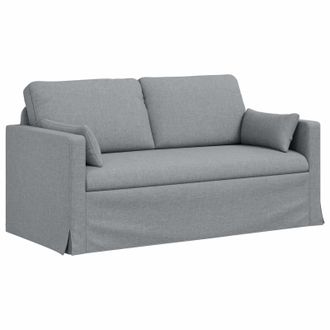 vidaXL Sof&aacute; Gris Claro 158 X 78 X 80 Cm Tela Vidaxl