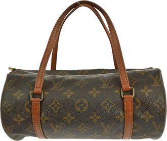 Louis Vuitton Papillon Handbag Monogram Canvas Brown Canvas Handbag (Pre-Owned)