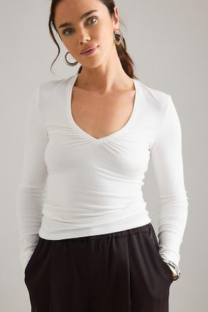 Maeve The Saturday Scoop V-Neck Tee