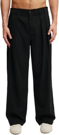 Cotton On Mens Super Baggy Pleated Pant in Black at Nordstrom, Size 36