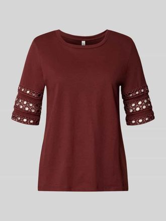 Vero Moda Regular Fit T-Shirt aus reiner Baumwolle Modell IVACY in Bordeaux, Gr&ouml;&szlig;e XL