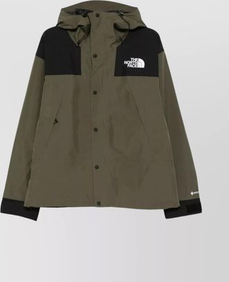 The North Face hooded long sleeve color block jacket