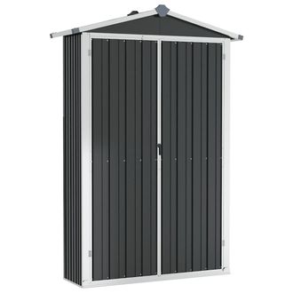 vidaXL Cobertizo De Jard&iacute;n Acero Galvanizado Antracita 116x45x175cm Vidaxl
