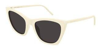 Saint Laurent SL 214 KATE THIN 005 Mens Sunglasses White Size 55