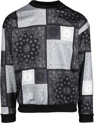 Takeshy Kurosawa Black/Grey Polyester Sweater