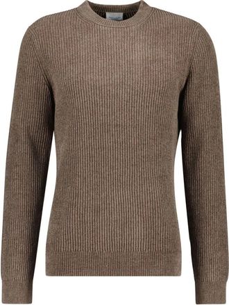 Profuomo Trui met ronde hals - Heren - Ronde hals truien - Bruin - L - Truien & Vesten