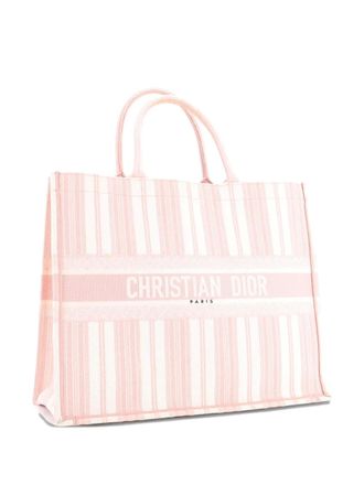 Dior Book Embroidered Canvas Large tote bag - Pink