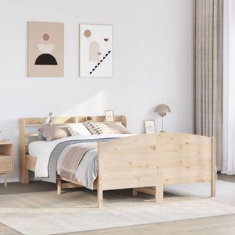 vidaXL Vidaxl - Estructura De Cama Sin Colch&oacute;n Madera Maciza De Pino 120x190 Cm