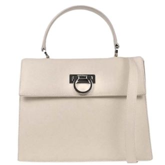 Ferragamo Pre-owned Handbags, female, White, Size: ONE SIZE Pre-owned Handbag