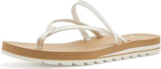 Sanuk Yoga Strappy Womens Sandals White : 11 B - Medium, Leather