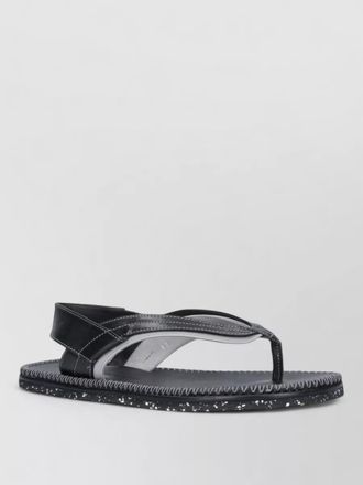 Kiko Kostadinov slide sandals heel contrast stitching detail