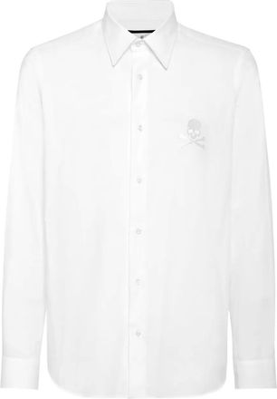 Philipp Plein Camicia con ricamo - Bianco